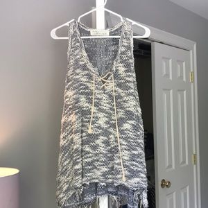 Crochet sleeveless top